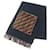 Fendi FXT252 Cashmere Blend Zucca Print Scarf Brown Black  - view 1