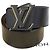 Louis Vuitton LV Optic Reversible Belt Black Dark grey