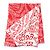 Chal de lana virgen con estampado de logo Balenciaga Roja Crudo - vista 2