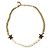Collana choker in perle glitter Coco Mark Star di Chanel C24C Bianco D'oro
