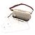 Borsa Pouch Chloé WOODY in Lino e Pelle Marrone Beige - vista 2