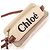 Borsa Pouch Chloé WOODY in Lino e Pelle Marrone Beige - vista 6