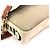 Borsa Pouch Chloé WOODY in Lino e Pelle Marrone Beige - vista 8