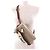 Borsa Pouch Chloé WOODY in Lino e Pelle Marrone Beige - vista 9