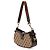 Borsa a spalla Gucci Mini GG Supreme Moon Side Web marrone Beige - vista 2