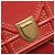 Dior Crossbody Vertical Diorama in agnello rosso con borchie - vista 8