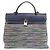 Hermès Borsa HERMES 2WAY Herbag PM in pelle Vibrato Towar Officier Blu Metallo Argento - vista 6