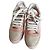 Sneakers Brunello Cucinelli in pelle Salmone Beige Oro Arancione