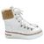 Stivali Flocon Hermès in pelle bianca foderati in shearling per escursioni Bianco