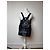 Vintage Courreges Polyester Rucksack Schwarz - Ansicht 12