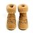 Stivaletti Chanel Coco Neige EU39 Suede Foderati Stivali Classici con Catena UK6 US8.5 Cammello - vista 3