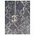 Borsa a mano Chanel in velluto e cotone nero Argento - vista 2