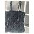 Borsa a mano Chanel in velluto e cotone nero Argento - vista 3