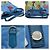 Borsa Tote Prada blu in nylon e pelle Saffiano B4605C Blu chiaro - vista 6