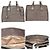 Bolso tote 2 en 1 de cuero nappa gris Prada Castaño - vista 5