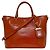 Tote Prada Orange Patentleder 2-Wege-Handtasche