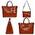 Tote Prada Orange Patentleder 2-Wege-Handtasche - Ansicht 3