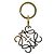 Portachiavi in Oro Loewe con Charm Anagramma D'oro - vista 4