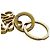 Portachiavi in Oro Loewe con Charm Anagramma D'oro - vista 7