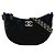 Borsa a spalla con catena a mezzaluna Chanel Nero