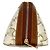 Pochette Mini Céline Triomphe Marrone Bianco - vista 3