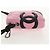 Chanel Cambon Zip Pouch aus gestepptem Leder klein Pink - Ansicht 3