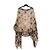 Etro 2021 Top Túnica Seda Marrón TU Seda Muselina Estampado Boteh Blusa Caftán OS Multicolor