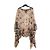 Etro 2021 Top Túnica Seda Marrón TU Seda Muselina Estampado Boteh Blusa Caftán OS Multicolor - vista 4