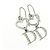 Orecchini in cristallo argento con logo a forma di cuore Christian Dior - vista 3