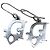 Boucles d'oreilles en argent crème pastel rose avec logo monogramme Christian Dior Écru - view 3