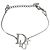Collana a catena vintage con monogramma logo argento di Christian Dior - vista 4