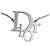 Collana a catena vintage con monogramma logo argento di Christian Dior - vista 5