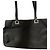 Borsa a spalla in pelle di vitello nera con logo in nylon Prada Nero - vista 8
