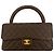 Borsa Chanel Kelly Flap Marrone in Agnello