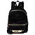 Zaino in mohair con logo MOSCHINO Nero Gold hardware