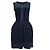 Vestido azul plisado elástico Maje