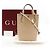 Borsa Super Mini Gucci in pelle 2 in 1 Beige - vista 13