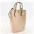 Borsa Super Mini Gucci in pelle 2 in 1 Beige - vista 3