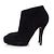 Botines de ante negro con plataforma de Gucci - vista 2