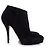Botines de ante negro con plataforma de Gucci - vista 4