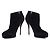 Botines de ante negro con plataforma de Gucci - vista 6
