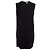Céline Vestido negro drapeado Celine