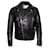 Off White OFF-WHITE Leder Bikerjacke Schwarz