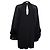Vestido negro de Saint Laurent con mangas abullonadas