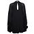 Vestido negro de Saint Laurent con mangas abullonadas - vista 2