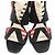 Fendi Wildleder High Heel Sandalen Schwarz - Ansicht 2