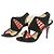 Fendi Wildleder High Heel Sandalen Schwarz - Ansicht 3
