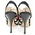 Fendi Wildleder High Heel Sandalen Schwarz - Ansicht 4