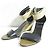 Autre Marque Sandali wedge color block Pierre Hardy Nero Beige
