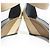 Autre Marque Sandali wedge color block Pierre Hardy Nero Beige - vista 5